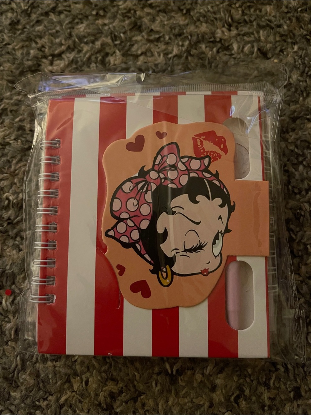 Betty Bop mini spiral journal & pen